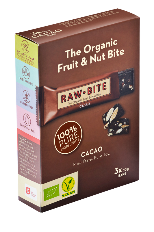 Multipack RAW.BITE Cacao 3 x 30g